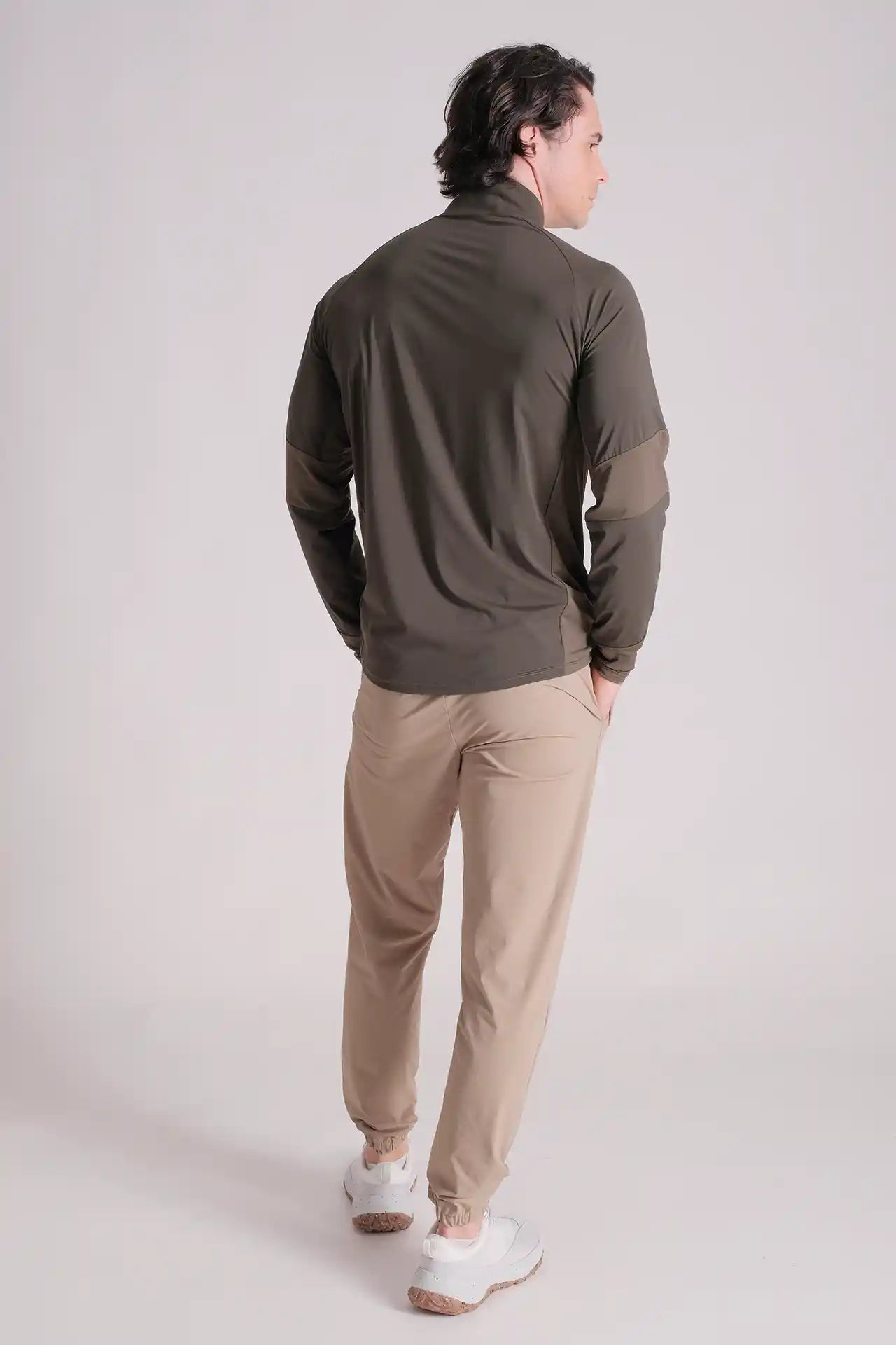 SPR0005 - Ultra 4-Way Stretch Nylon Training Half Zip - Army