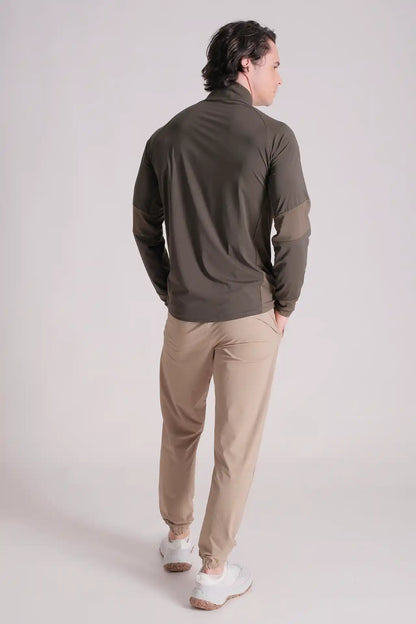 SPR0005 - Ultra 4-Way Stretch Nylon Training Half Zip - Army