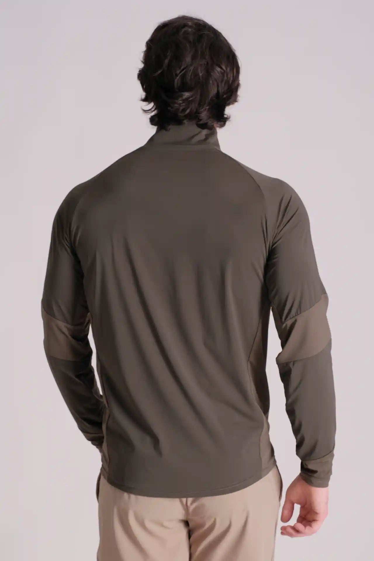 SPR0005 - Ultra 4-Way Stretch Nylon Training Half Zip - Army