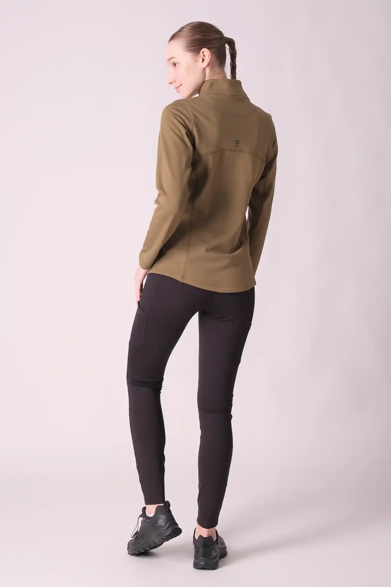 SPWR0030 - Women's Half Zip Base Top - Army