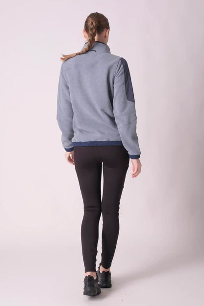 SPWR0031 - Women's Fleece Loose Anorak - Greyish Blue