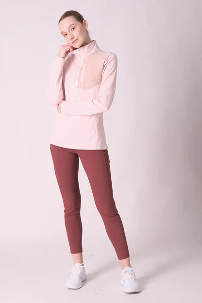 SPWR0032 - Women's Thermal Weight Pullover -Light Pink