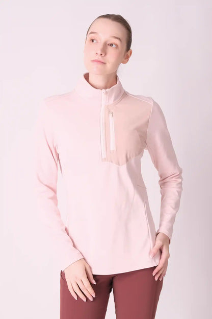 SPWR0032 - Women's Thermal Weight Pullover -Light Pink