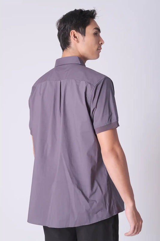 SPW0018 - Lightweight Stretch Oxford Short Sleeve Button-up Shirt