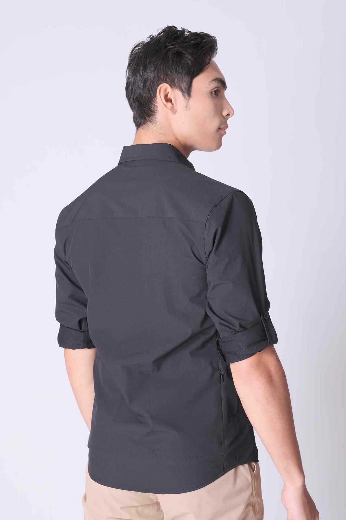 SPW0021 - Water Repellent Stretch Biking Button-Up Shirt