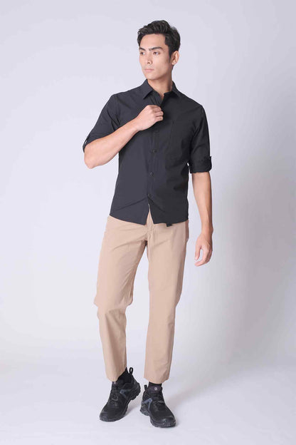SPW0021 - Water Repellent Stretch Biking Button-Up Shirt