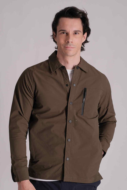 SPW22001A - Sustainable T400 Water Resistance Performance Overshirt