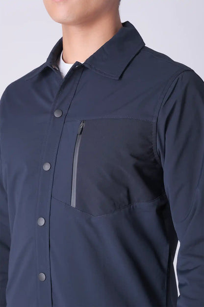 SPW22001 - Essential Water Resistant Outdoor Shirt Jacket - Navy