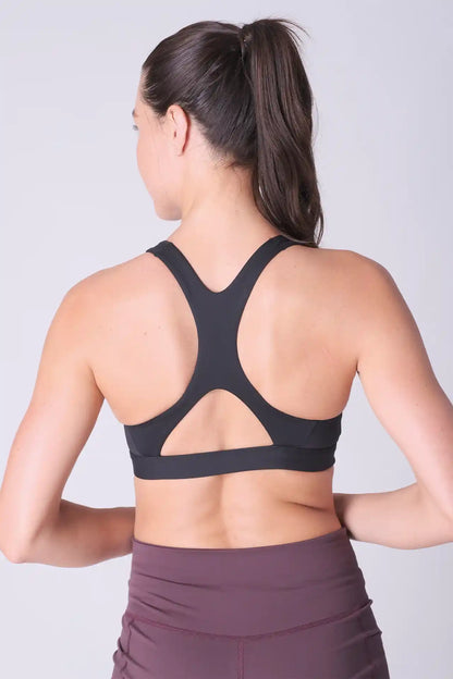 SPWX0015 - Women's Racerback Bra Top - Black