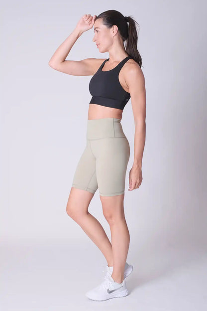 SPWX0016 - Women's High Neck Sport Bra - Black