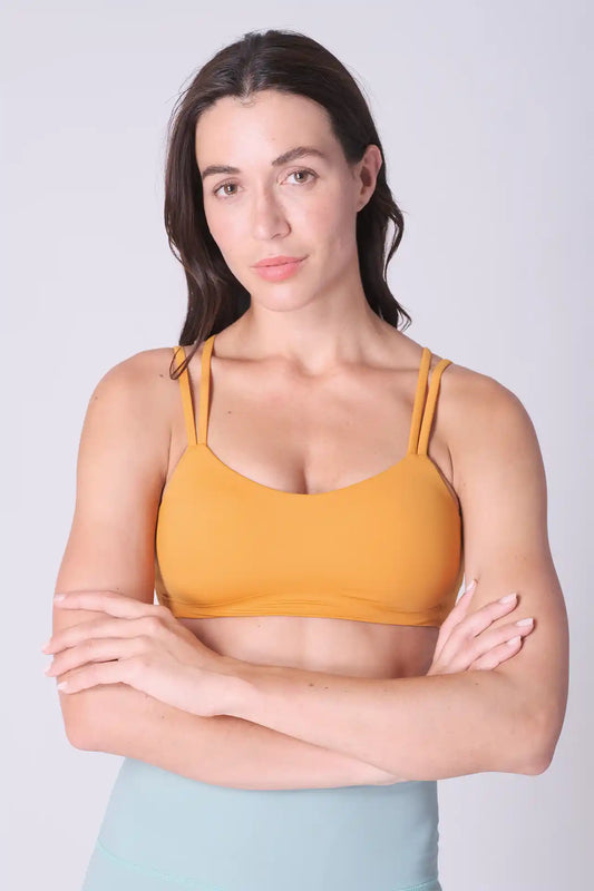 SPWX0017 - Women's Double Straps Bra Top - Orange