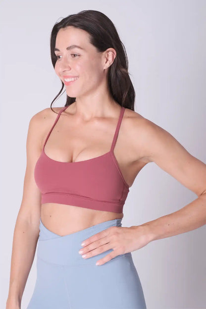 SPWX0019 - Women's Y-Shaped Adjustable Bra Top - Rose