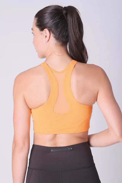 SPWX0021 - Women's Mesh Racerback Bra Top - Orange