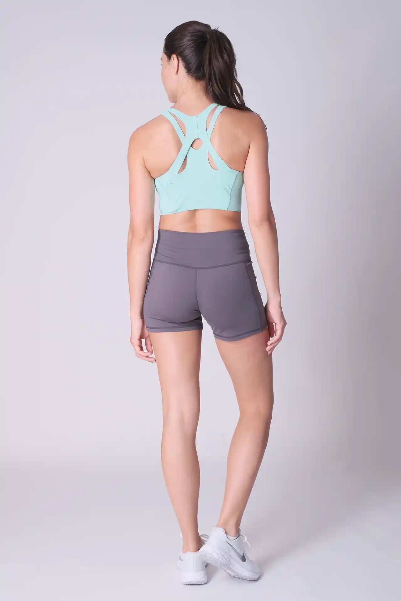 SPWX0022 - Women's Multi Crossed Back Bra Top - Mint