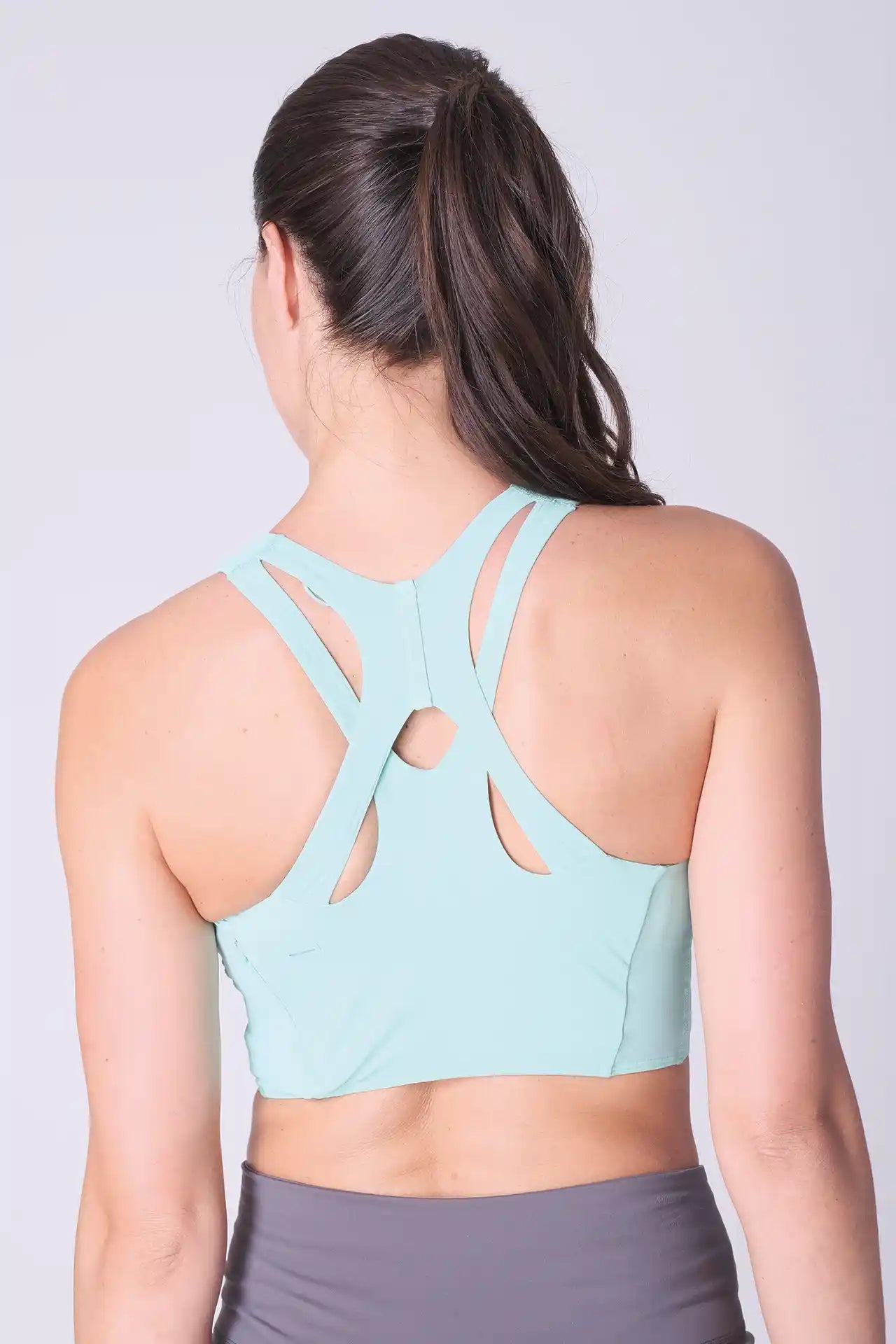 SPWX0022 - Women's Multi Crossed Back Bra Top - Mint