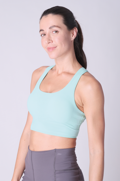 SPWX0022 - Women's Multi Crossed Back Bra Top - Mint
