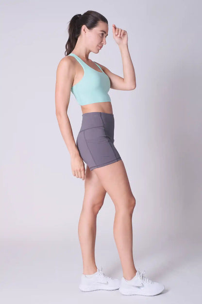 SPWX0022 - Women's Multi Crossed Back Bra Top - Mint
