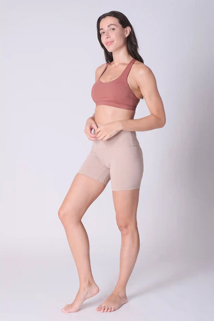 SPWX0025 - Women's Multi Crossed Straps Bra Top - Rose