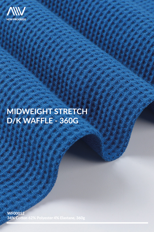 WF00012 - Midweight Stretch D/K Waffle - 360G