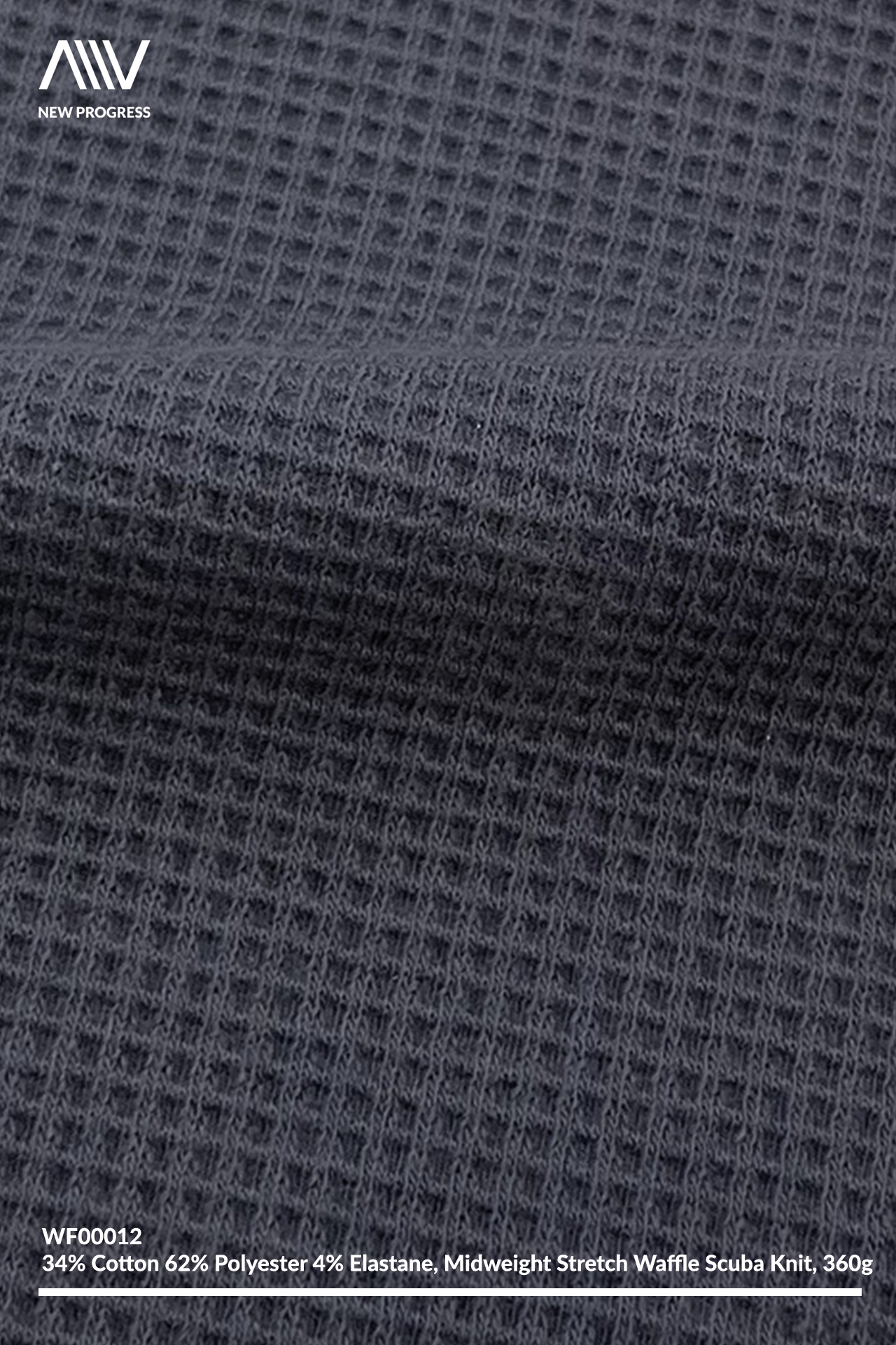 WF00012 - MIDWEIGHT STRETCH SCUBA KNITTING WAFFLE - 360G