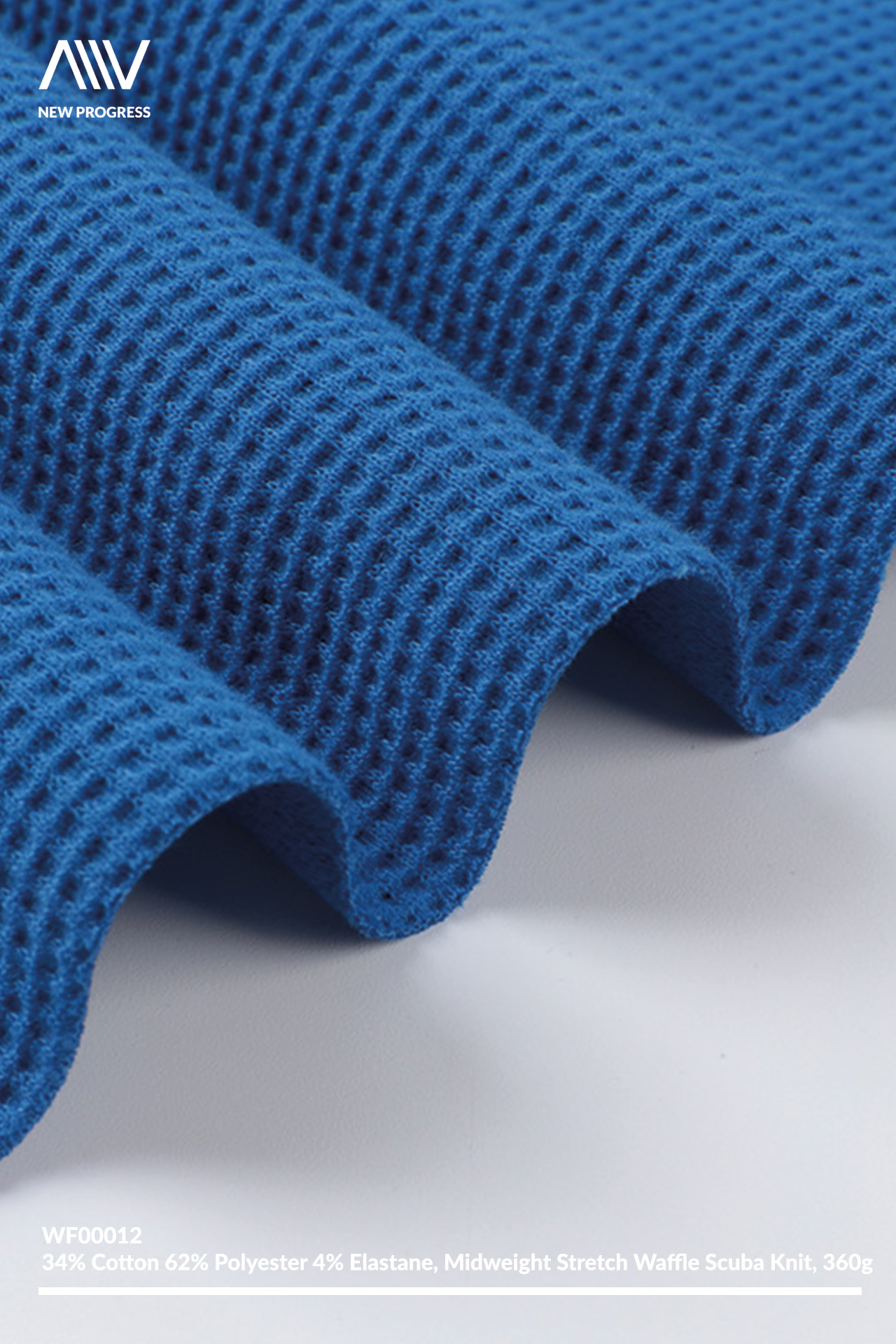 WF00012 - MIDWEIGHT STRETCH SCUBA KNITTING WAFFLE - 360G