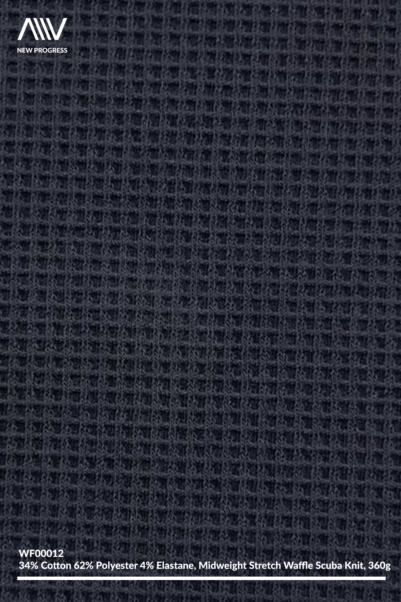 WF00012 - MIDWEIGHT STRETCH SCUBA KNITTING WAFFLE - 360G