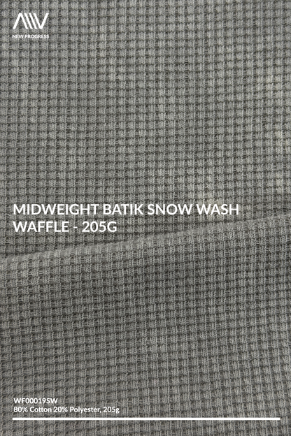 WF00019SW - Midweight Batik Snow Wash Waffle - 205G