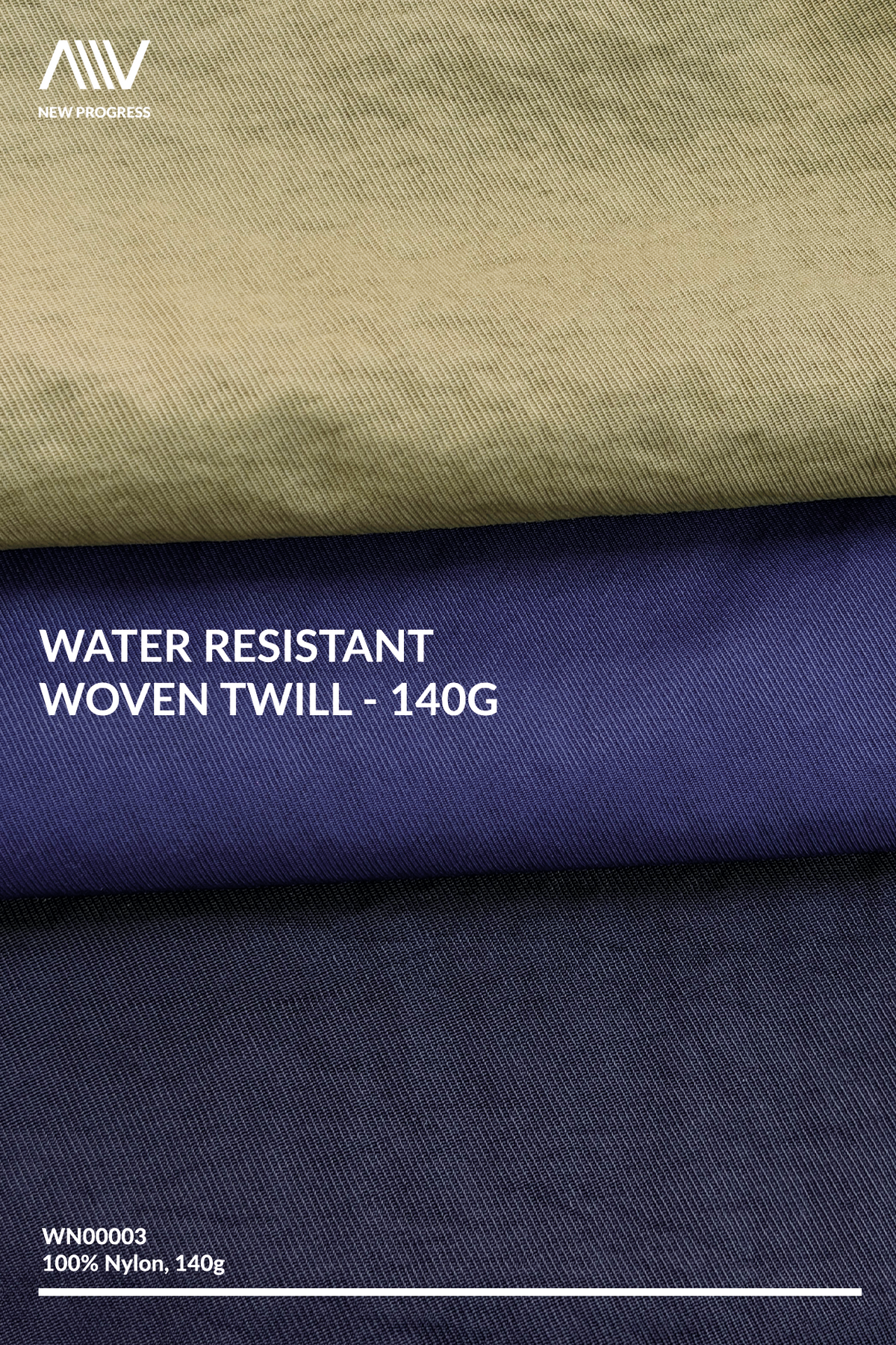 WN00003 - Water Resistant Woven Twill - 140G