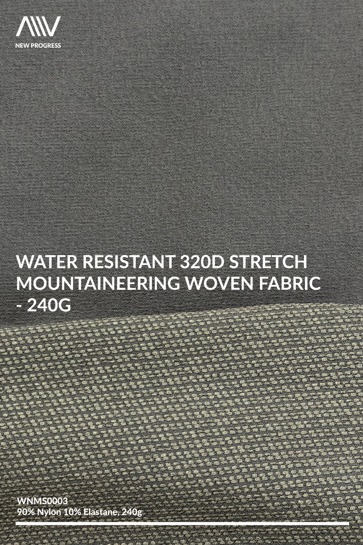WNMS0003 - Water-Resistant 320D Stretch Woven Mountaineering - 240G