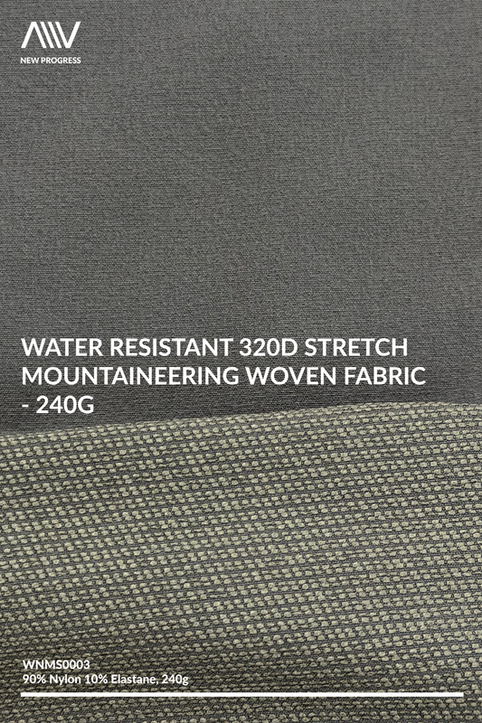 WNMS0003 - Water-Resistant 320D Stretch Woven Mountaineering - 240G