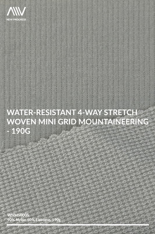 WNMS0005 - Water-Resistant 4-Way Stretch Mini Grid Woven Mountaineering - 190G