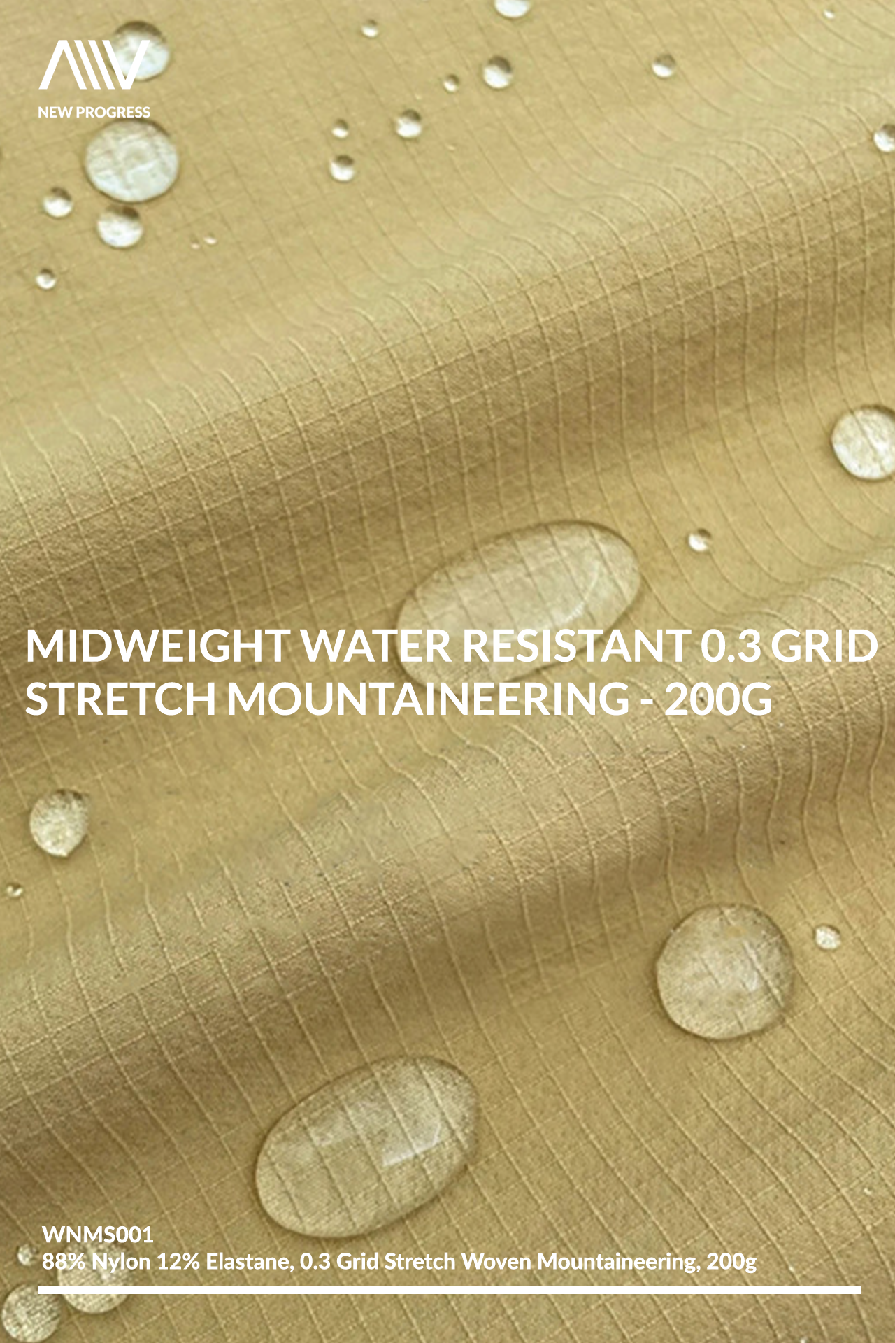 WNMS001 - MIDWEIGHT WATER RESISTANT 0.3 GRID STRETCH MOUNTAINEERING - 200G
