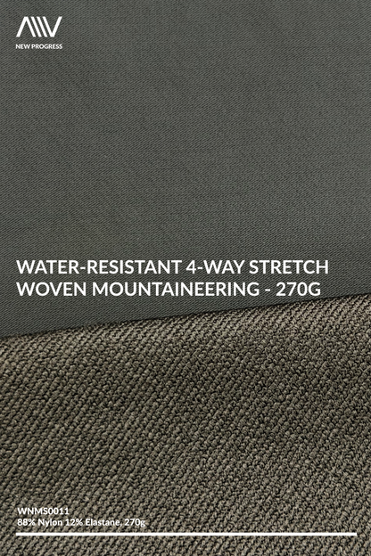 WNMS0011 - Water-Resistant 4-Way Stretch Woven Mountaineering - 270G