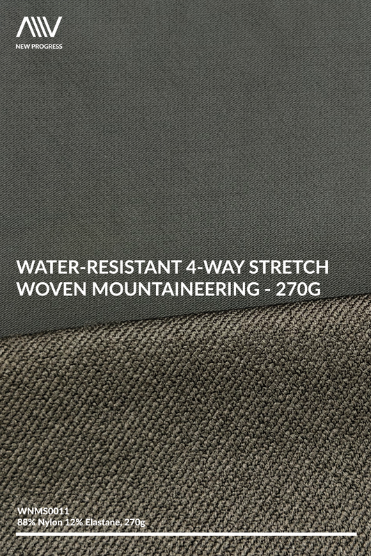 WNMS0011 - Water-Resistant 4-Way Stretch Woven Mountaineering - 270G