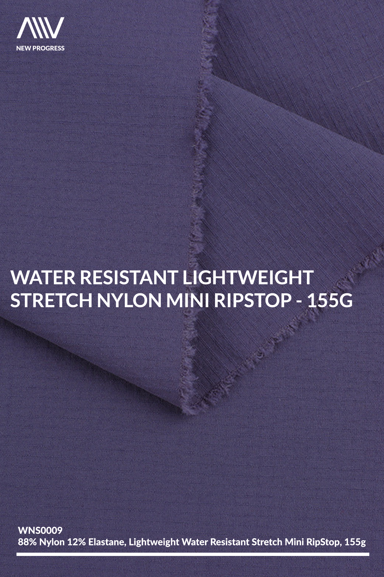 WNS0009 - WATER REPELLENT STRETCH MINI RIPSTOP - 155G