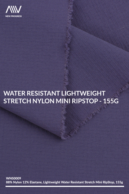 WNS0009 - WATER REPELLENT STRETCH MINI RIPSTOP - 155G