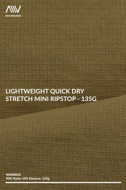 WNS0010 - Lightweight Quick Dry Stretch Mini RipStop - 135G