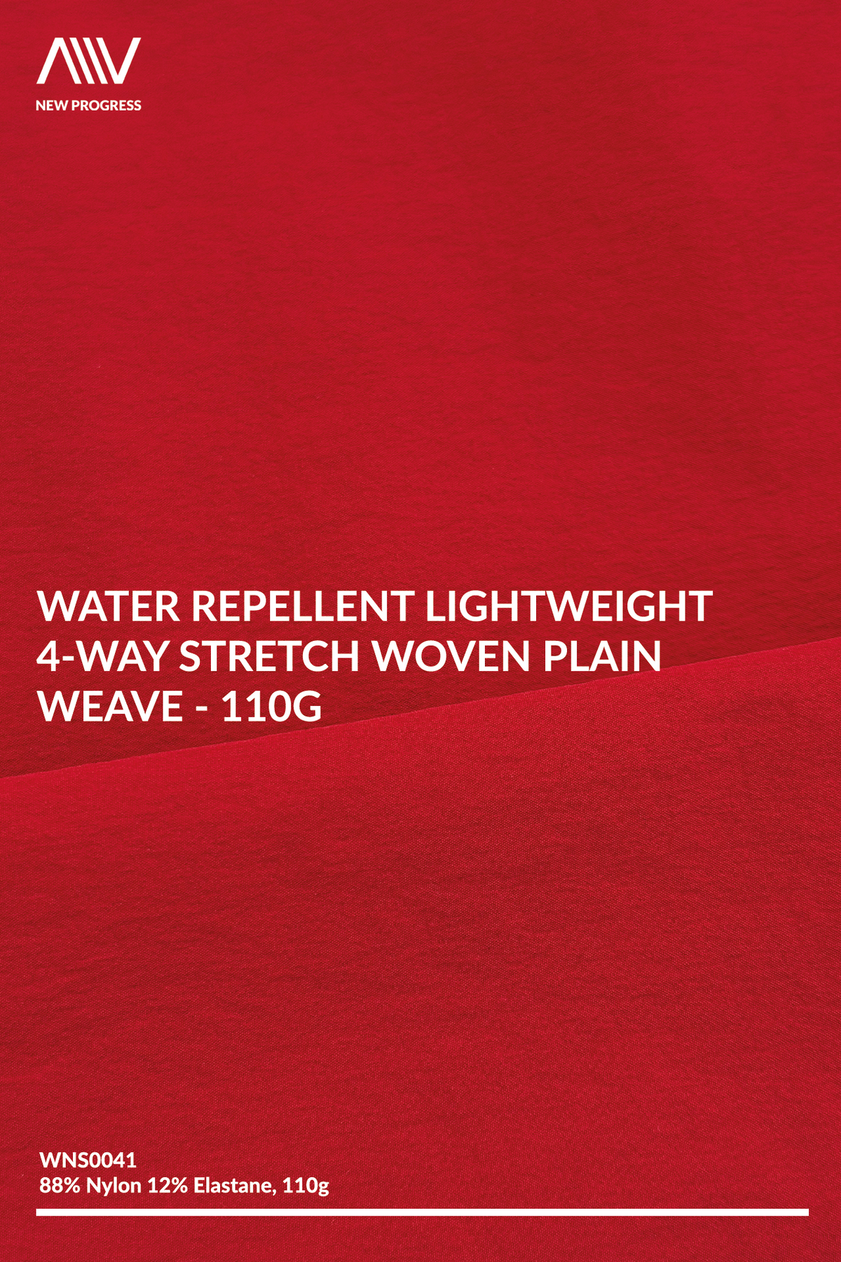 WNS0041 - Water Repellent Lightweight 4-way Stretch Woven Plain Weave - 110G