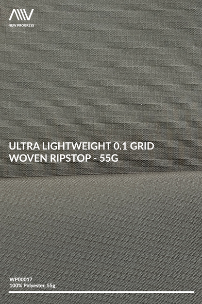 WP00017 - Ultra Lightweight 0.1 Grid Woven Ripstop - 55G