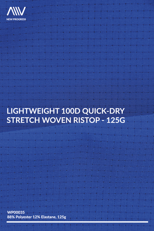 WP00035 - Lightweight 100D Quick-Dry Stretch Woven Ripstop - 125G