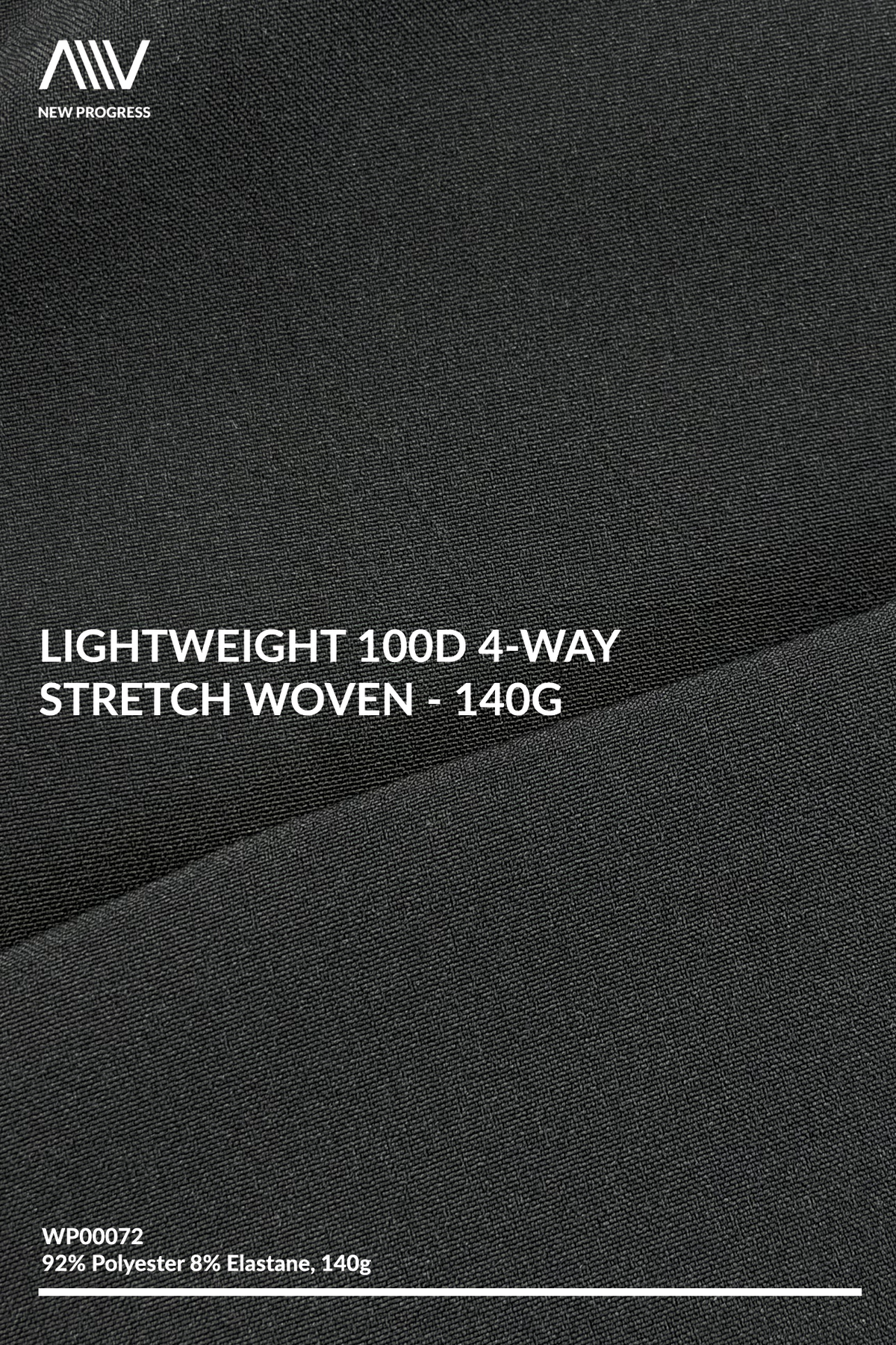 WP00072 - Lightweight 100D 4-Way Stretch Woven - 140G