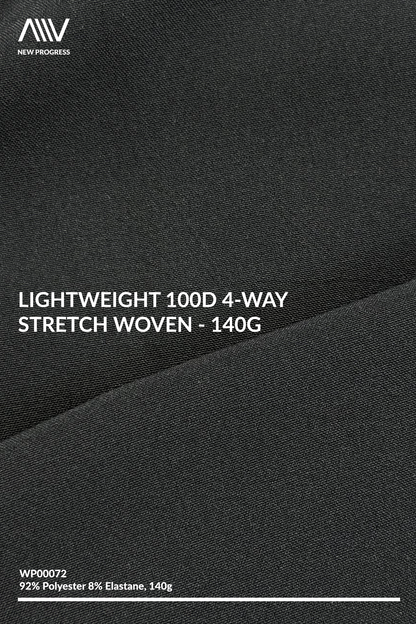 WP00072 - Lightweight 100D 4-Way Stretch Woven - 140G