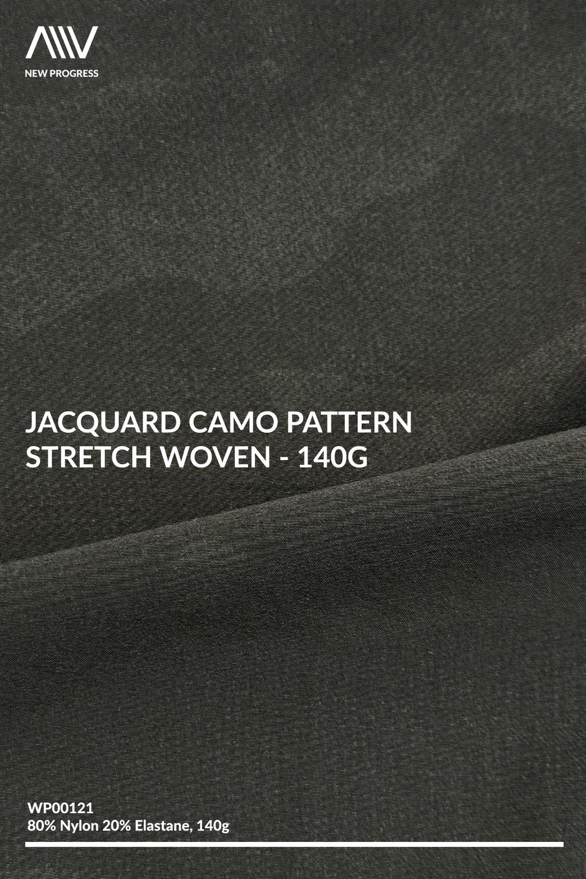 WP00121 - Jacquard Camo Pattern Stretch Woven - 140G