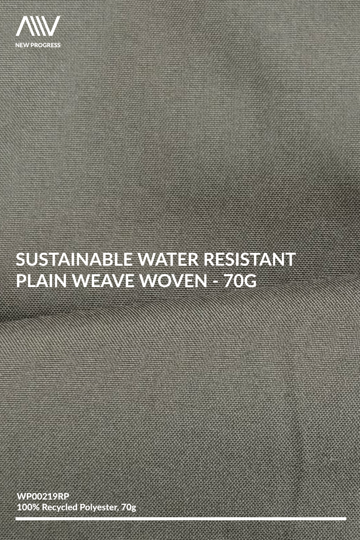 WP00219RP - Sustainable Water Resistant Plain Weave Woven - 70G