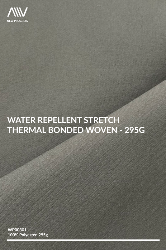 WP00301 - Water Repellent Stretch Thermal Bonded Woven - 295G
