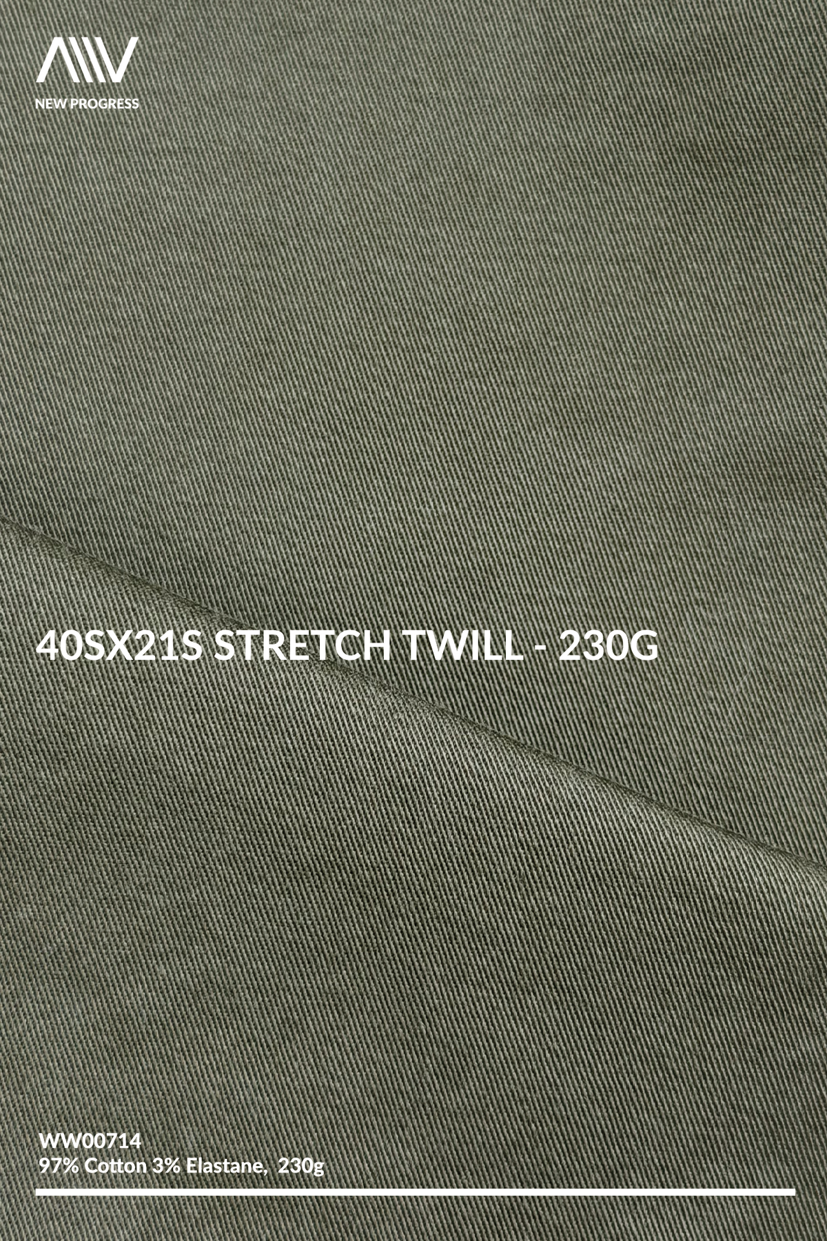 WW00714 - 40sx21s Stretch Twill - 230G