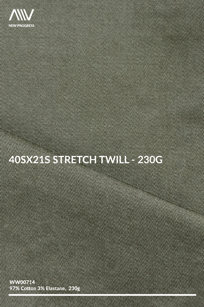 WW00714 - 40sx21s Stretch Twill - 230G